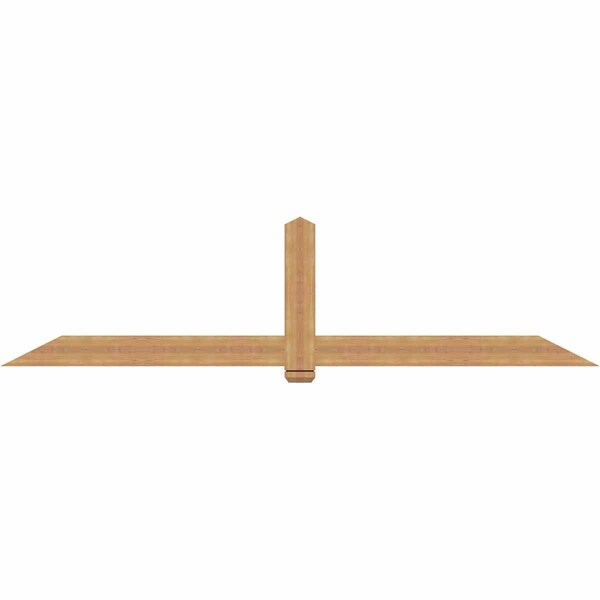 Ekena Millwork Eugene Smooth Timber Gable Bracket, Western Red Cedar, 108"W x 27"H x 1 1/2"D x 5 1/2"F, 6/12 Pitch GBW108X27X0206EUG00SWR - main